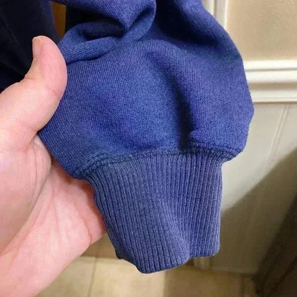 Vintage Outback Red Cardigan Men's Large Sweater Long Sleeves Button-up Navy - Picture 10 of 10